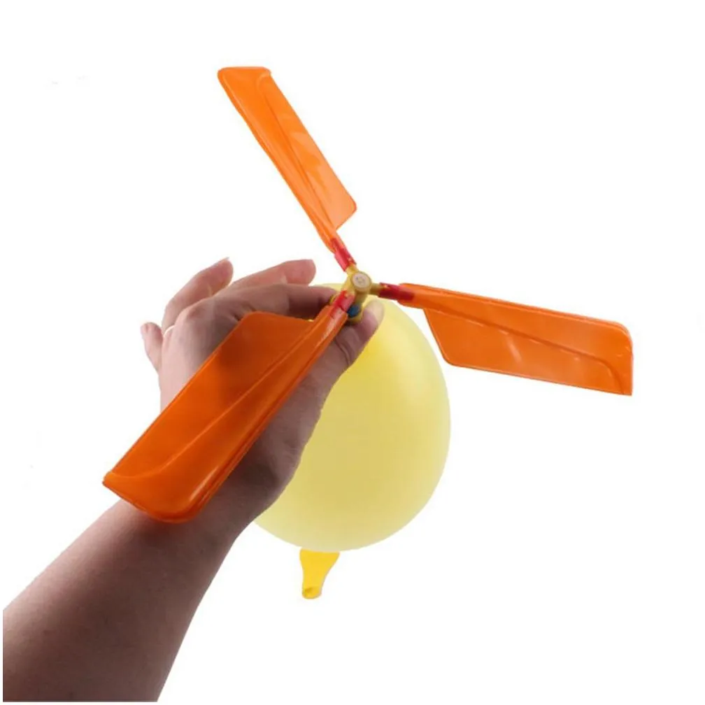 wholesale flying balloon helicopter diy balloon airplane toy children toy selfcombined balloon helicopter shipping