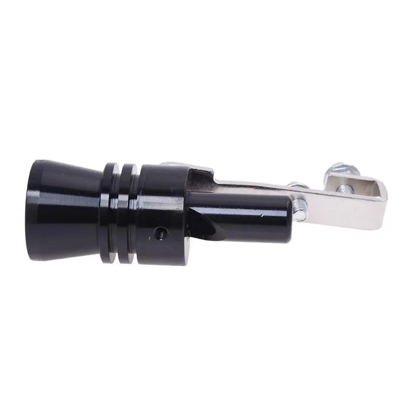 aluminum turbo sound whistle exhaust pipe tailpipe bov blowoff valve simulator black size xl motorcycle system