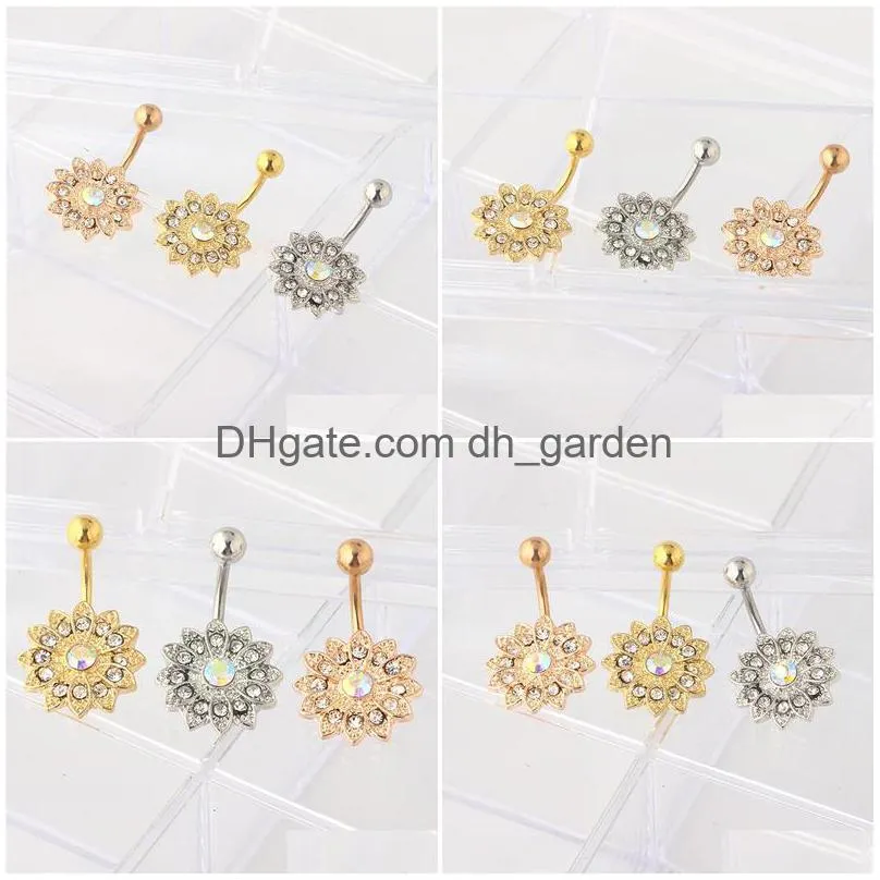 junlowpy silver rose gold 3 color mix wholesales body jewelry navel piercing belly button rings price