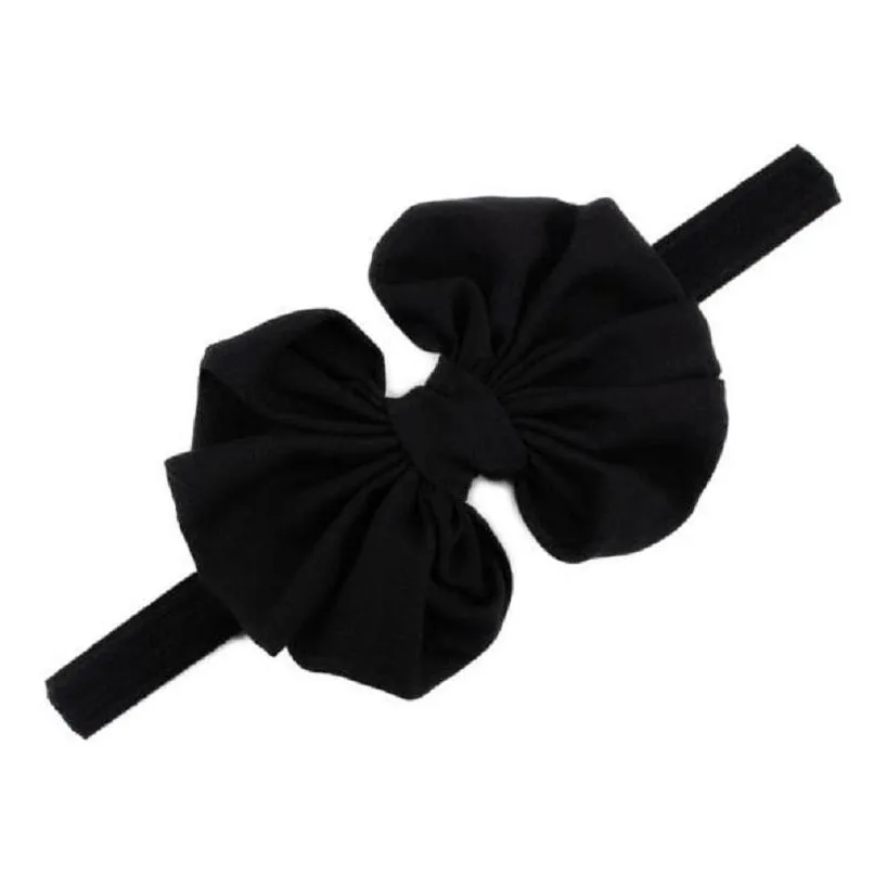 baby chiffon headbands for girls fashion hair bows kids boutique hair accessories children elastic hair bands bowknot head bands