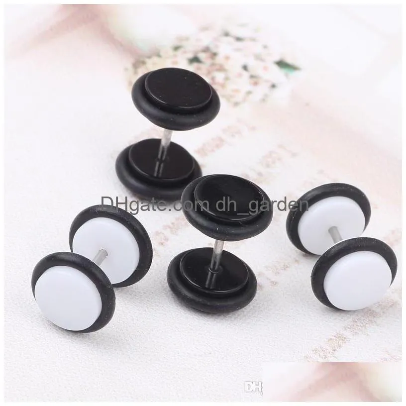 60pcs/lot cheater ear plugs gauges tapers fashion summer style men women fake tunnels body piercing jewelry faux septum rings