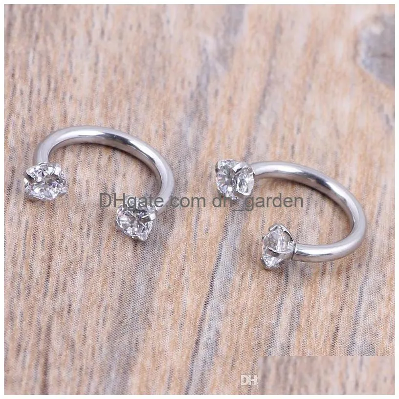 piercing septo nose lip eyebrow ear septum cartilage helix captive hoop ring percing labret nariz aro nez 16g 316 steel 8mm