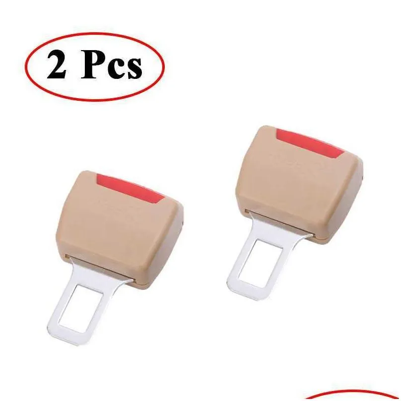 2 pcs 3 color car seat belt clip extender safety seatbelt lock buckle plug thick insert socket