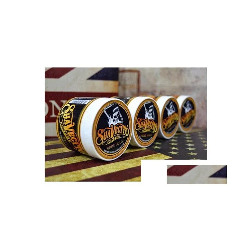 suavecito pomade strong style restoring pomade hair wax skeleton slicked hair oil wax mud keep hair pomade men and women.