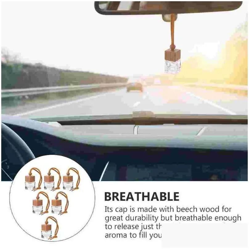 car air freshener 12 pcs hanging perfume pendant bottle automobile ornament empty