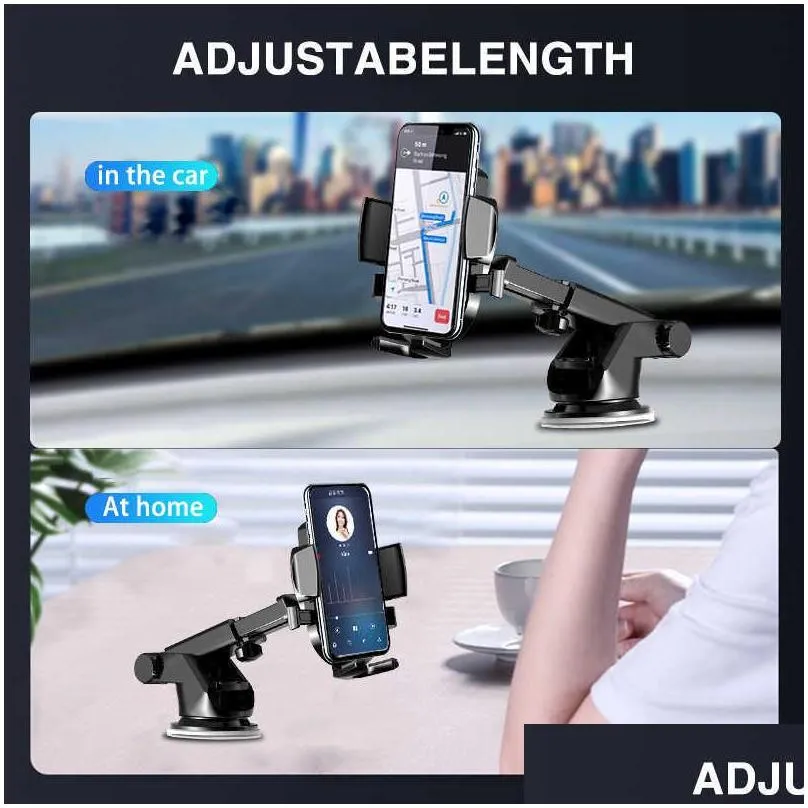 sucker phone car holder air vent mount stand universal mobile phone holder in car for iphone 11 gps bracket support