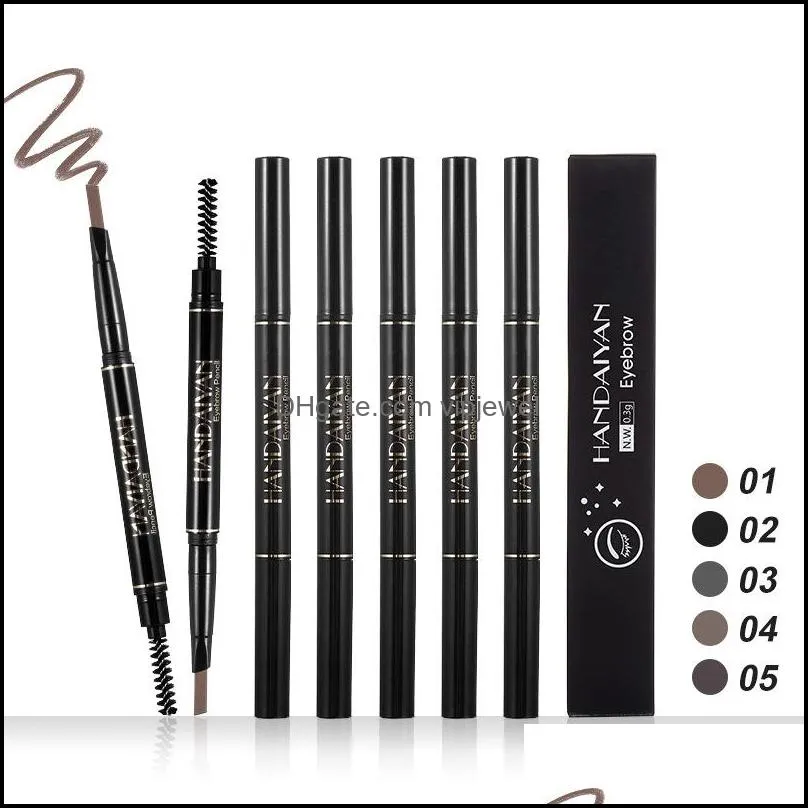 eyebrow tattoo pen eyebrow pencil with micro fork tip applicator easy to create natural eyebrows stay all day