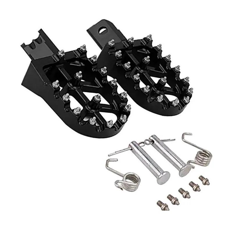 pedals motocross footrest footpegs motorcycle foot pegs aluminium wide