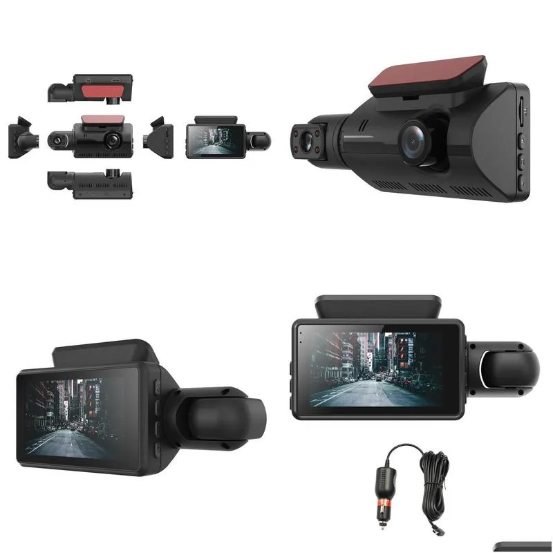 car dvr camera lens fhd dash cam 1080p ips screen night vision parking monitoring driving recorder dvrs