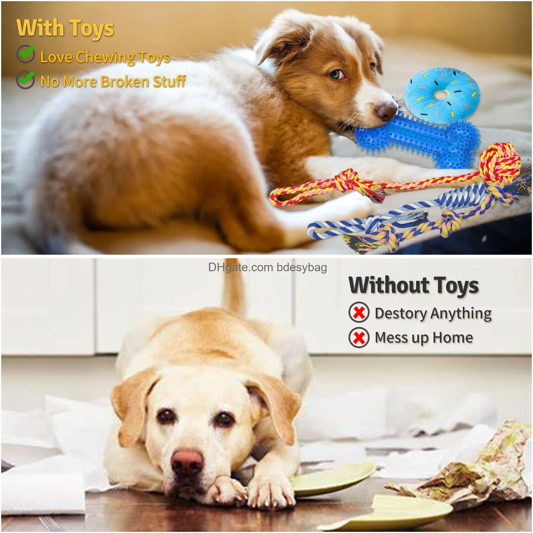 valued puppy toys for teething small dogs puppy chew toys with rope toys dog treat balls dog squeak dog chew toys