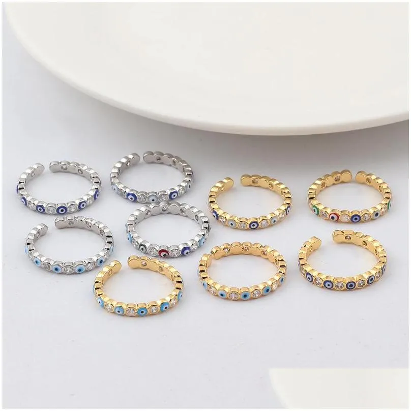 woman man finger ring female bohemian evil eye rings for women men male fashion accessories vintage jewelry wholesale 2021