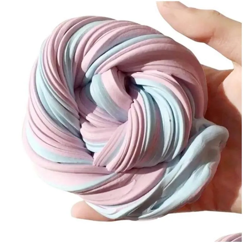 diy fluffy slime toys putty soft clay light lizun flavor charms for supplies plasticine gum polymer antistress 0194