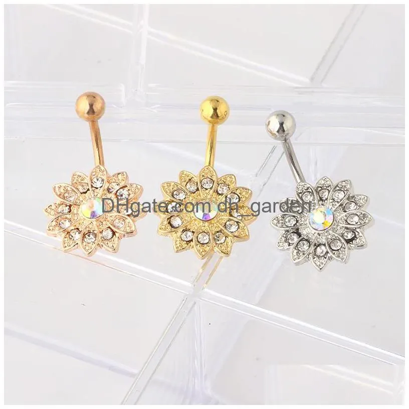 junlowpy silver rose gold 3 color mix wholesales body jewelry navel piercing belly button rings price