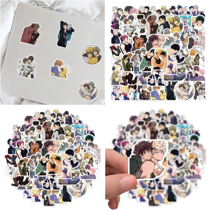 50pcs sticker japan anime bl yaoi for luggage laptop skateboard bicycle backpack decal pegatinas toy stickers for children fans gift