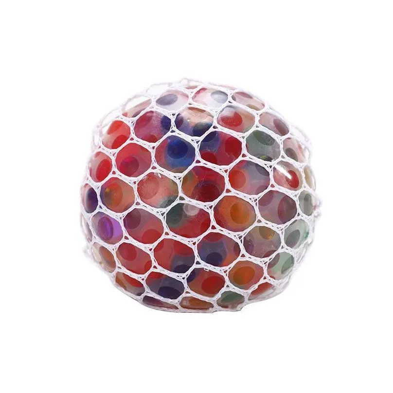 5.0cm colorful mesh squishy grape ball fidget toy anti stress venting balls squeeze toys decompression anxiety reliever