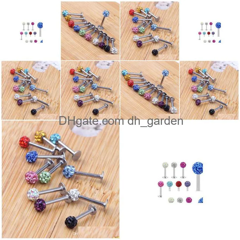 labret piercing tongue rings labret lip rings womens labret stud lip bars body piercing jewelry 30pcs/lot