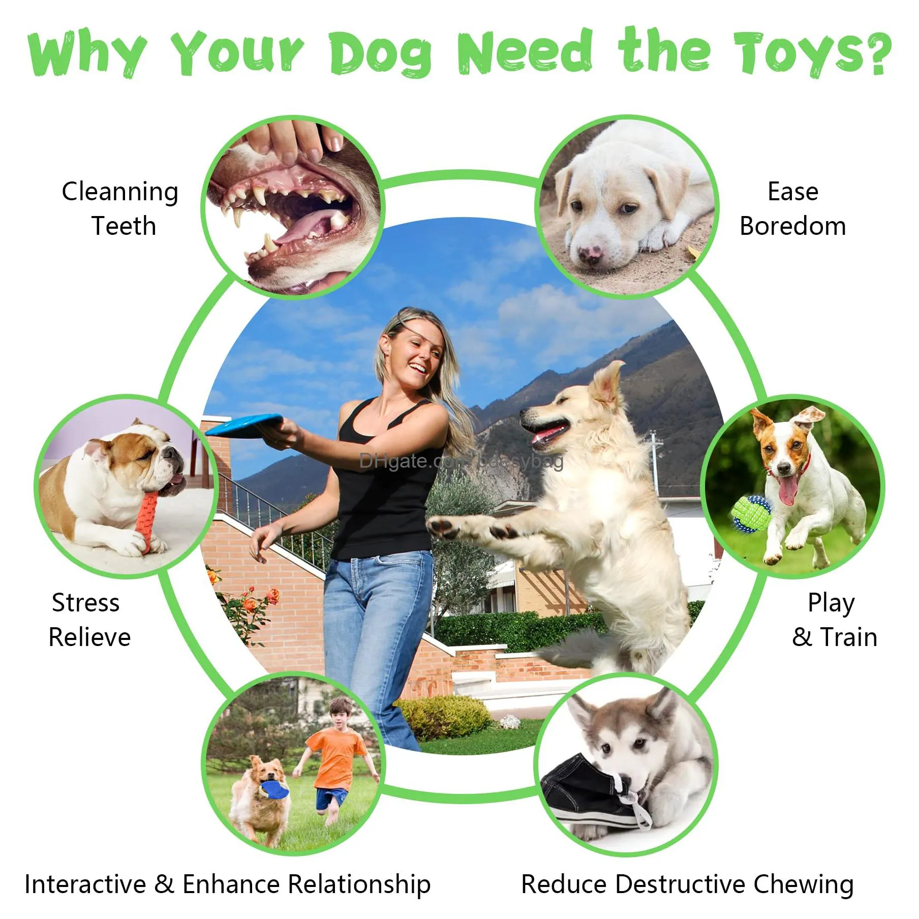 puppy teething chew toys durable dog rope toys interactive dog toys with plush squeaky toy for small medium dogs gift in christmas/ birthday/ halloween