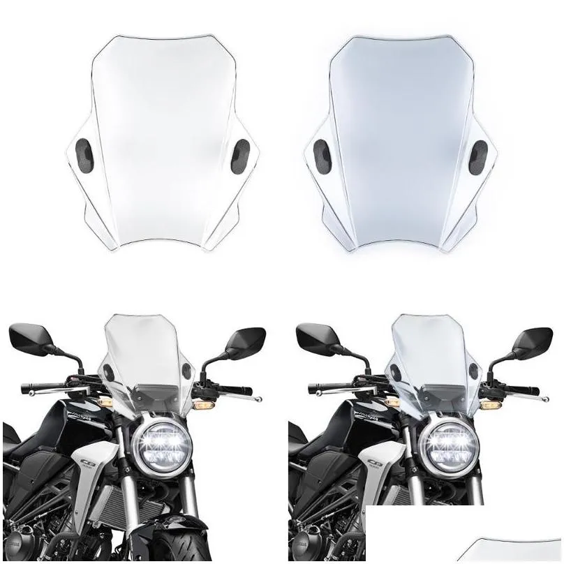 motorcycle windshield universal for g310r r1150r r1200r f800s f800st f650gs cb500x nc700x nc750x bicycle electric scooter