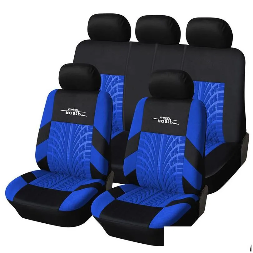 autoyouth automobile seat covers universal fit seat covers polyester fabric car protectors car styling interior accessories1