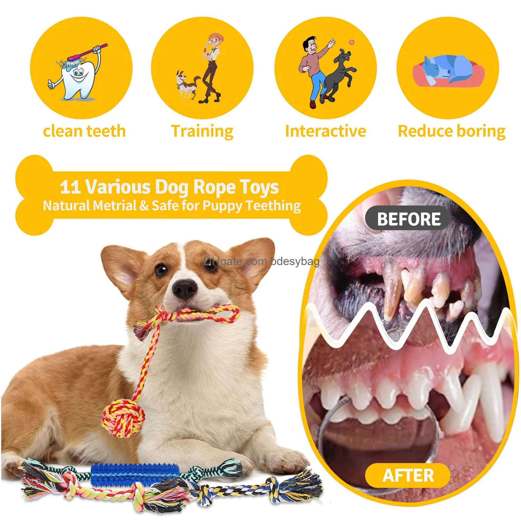 valued puppy toys for teething small dogs puppy chew toys with rope toys dog treat balls dog squeak dog chew toys