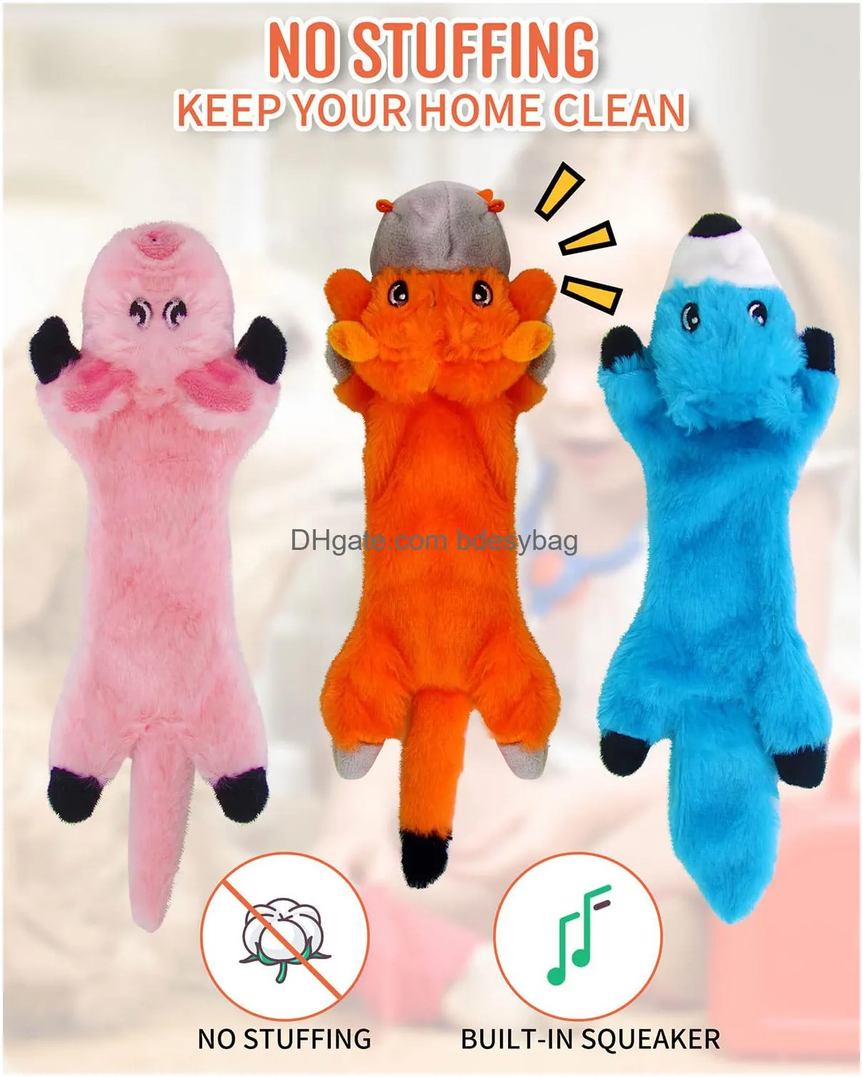 dog toys for small dogs puppies teething chew toys cute no stuffing plush dog toys interactive rope toys iq treat balls and squeaky dog toy
