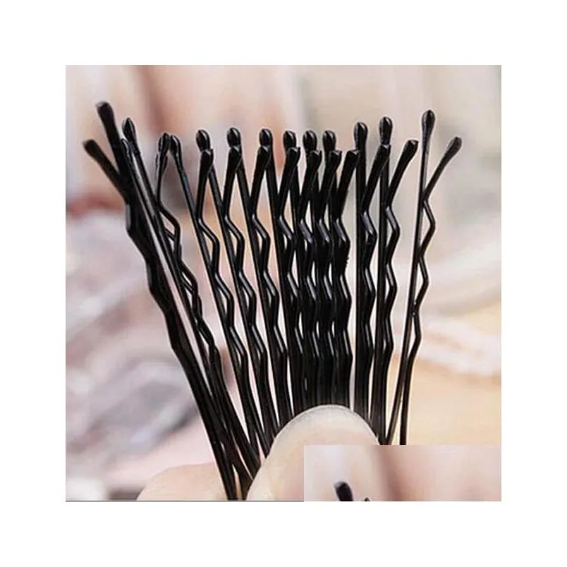 60pcs/lot black plated thin u shape 4.5cm hair bobby pin black metal clips barrette top22