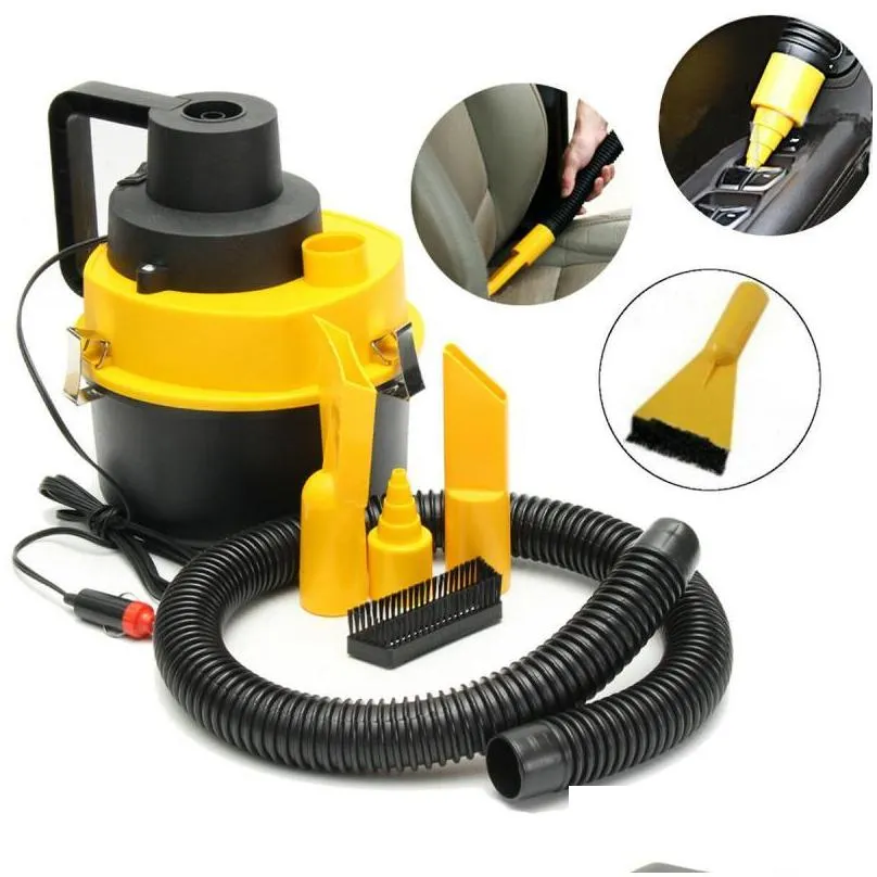 universal vacuum cleaner portable 12v wet dry vac vacuum cleaner inflator turbo hand held fits for car or shop car accessories1