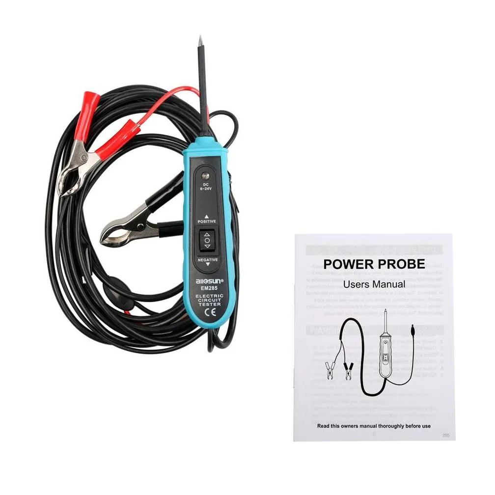 diagnostic tools allsun em285 power probe car electric circuit tester automotive 624v dc1