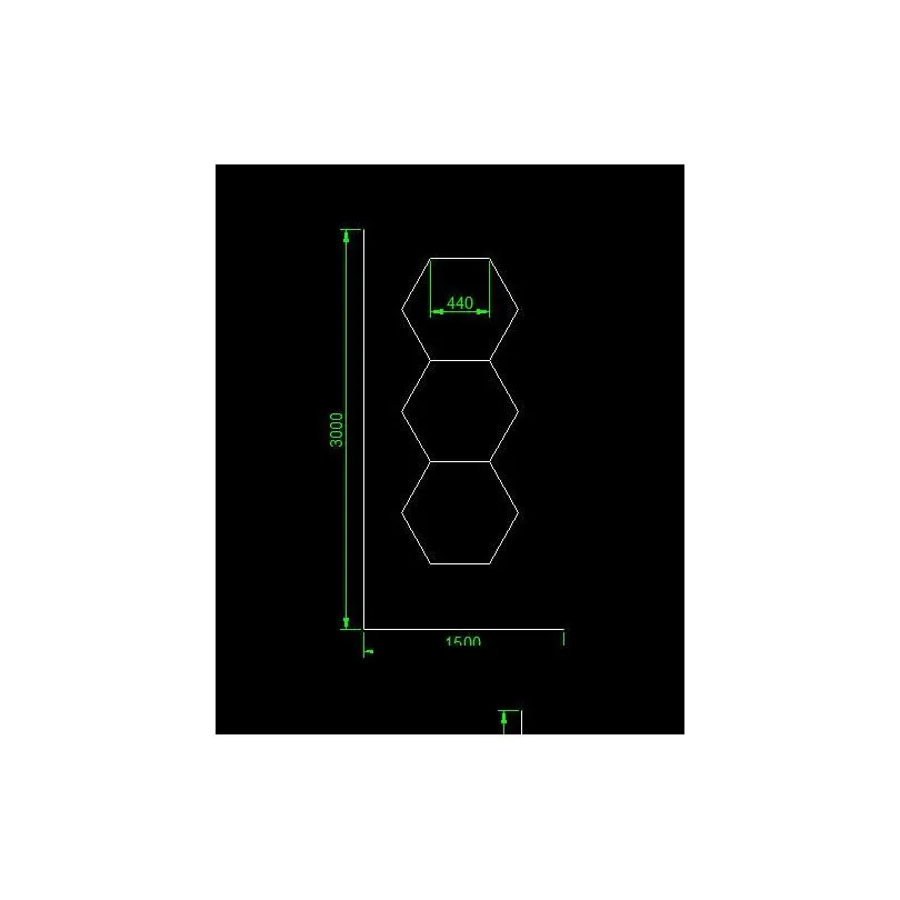 working light 1.5x3m super bright led for auto repair shop home garage and commercial systems hexagon