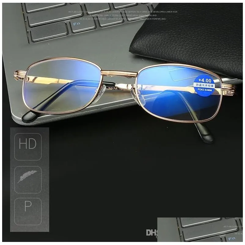 hot men women bifocal reading eyeglasses presbyopic spectacles clear glass lens uni rimless antiblue light glasses