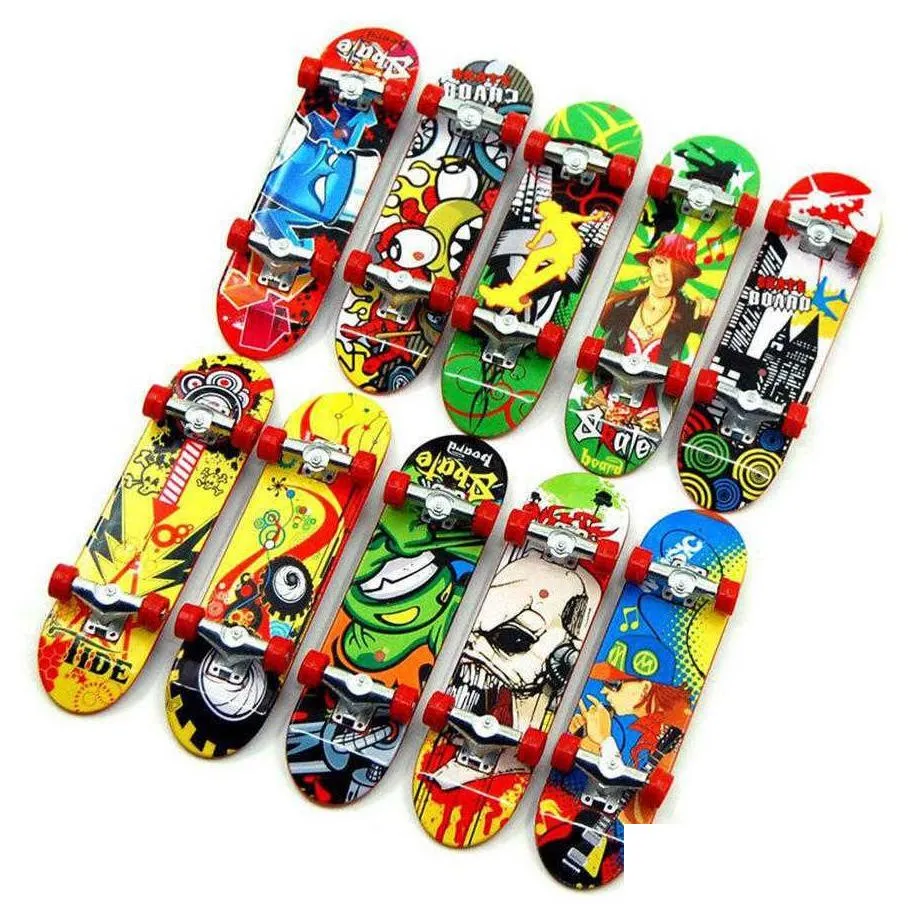 mini finger boards skate truck print professional plastic stand fingerboard skateboard finger skateboard for kid toy children gift