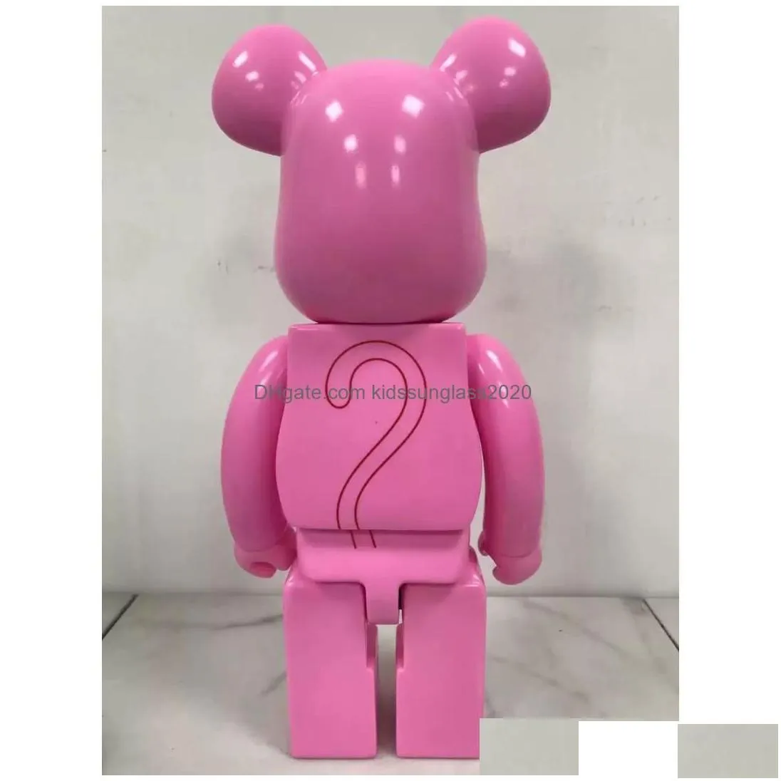 Action Toy Figures 400 Bearbrick Bearbricks Pvc Material Plastic Teddy Bear Cartoon Silly 28Cm Gift Doll Medicom Drop Delivery Toys