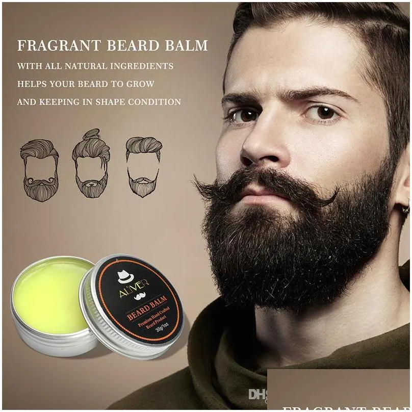 aliver natural organic beard oil beard wax balm hair products leavein conditioner for soft moisturize beard health care