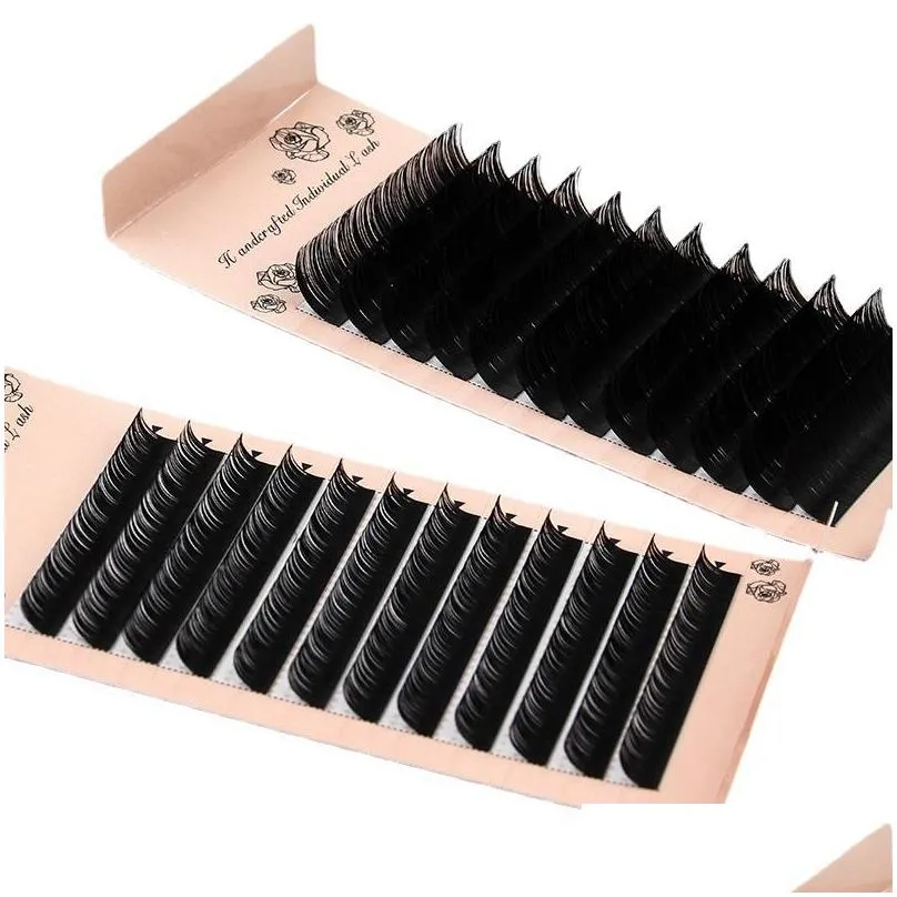 shidishangpin fake eyelashes individual false lashes c d curl black volume eyelashes extension supplies beauty salon use