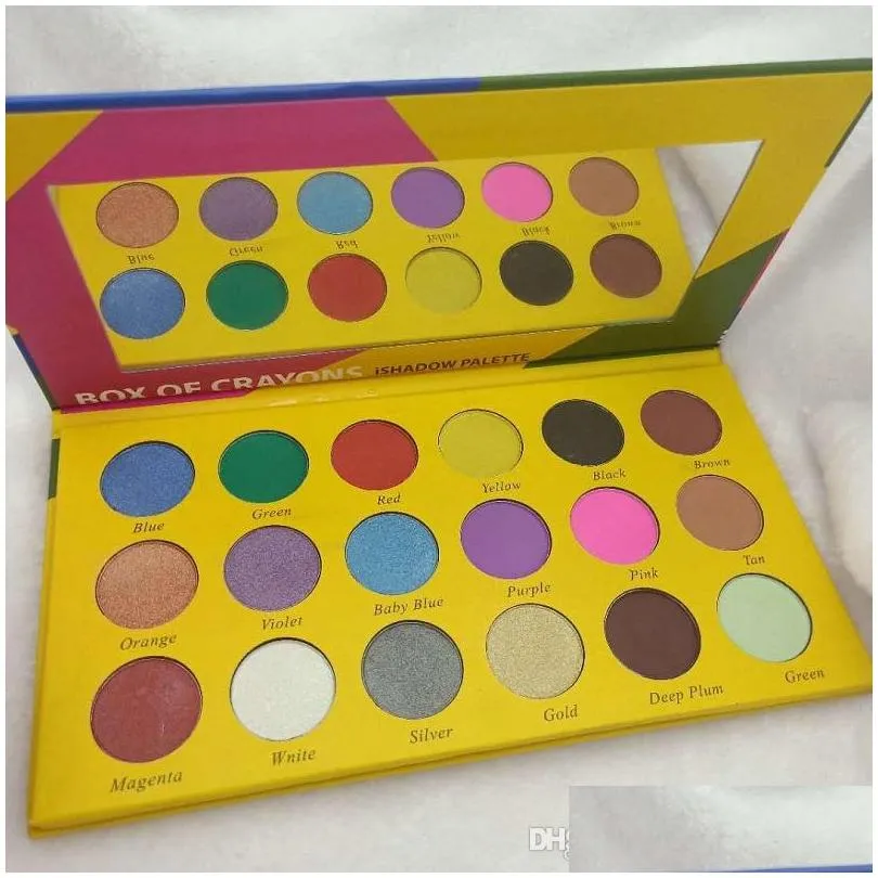 box of crayons ishadow palette cosmetics makeup eyeshadow palette 18 colors shimmer beauty matte eye shadow