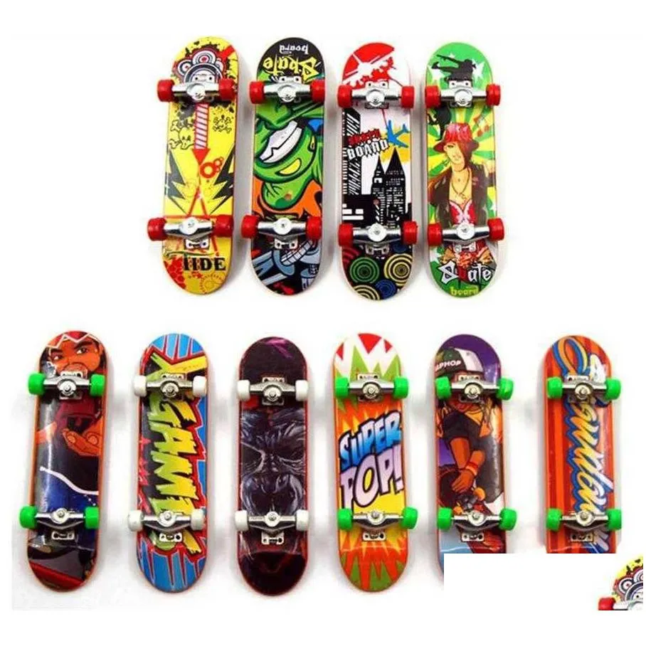 mini finger boards skate truck print professional plastic stand fingerboard skateboard finger skateboard for kid toy children gift