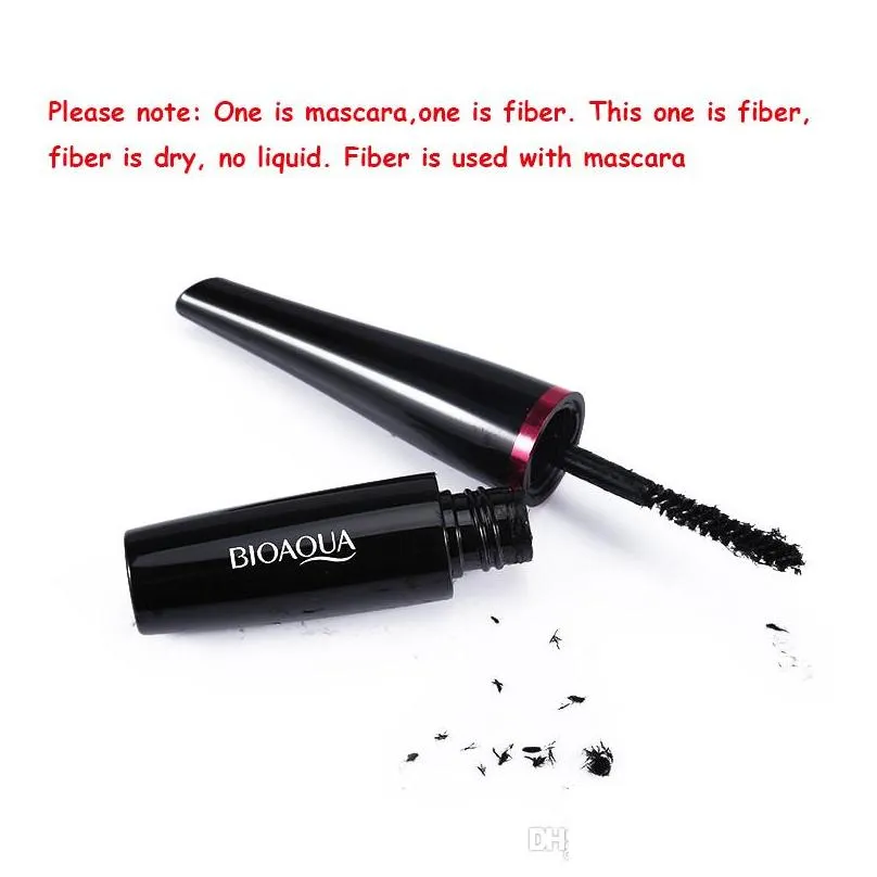 bioaqua black silk mascara makeup set eyelash extension lengthening volume 3d fiber mascara waterproof cosmetics 2pcs/lot