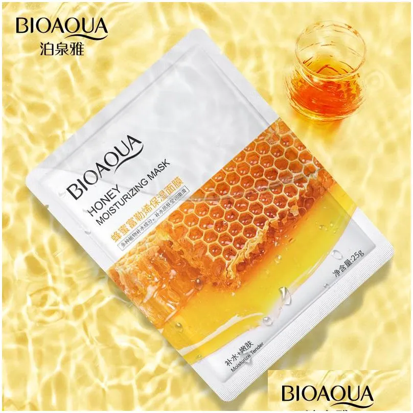 bioaqua cucumber centella honey avocado moisturizing facial mask sheet pomegranate aloe plant masks