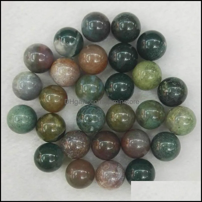 10mm nonporous loose reiki healing chakra natural stone ball bead palm quartz mineral crystals tumbled gemstones hand pie jiaminstore