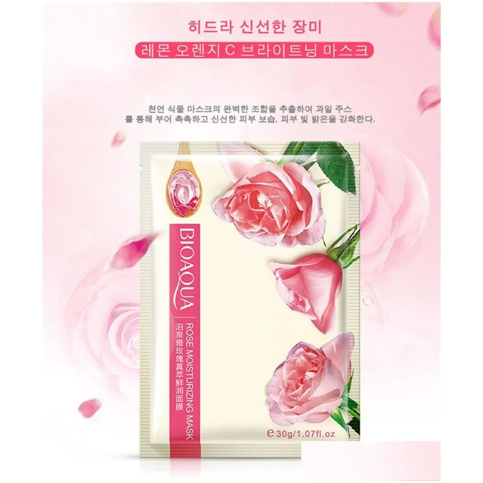 bioaqua honey rose hydrating moisturizing face mask plant care facial mask