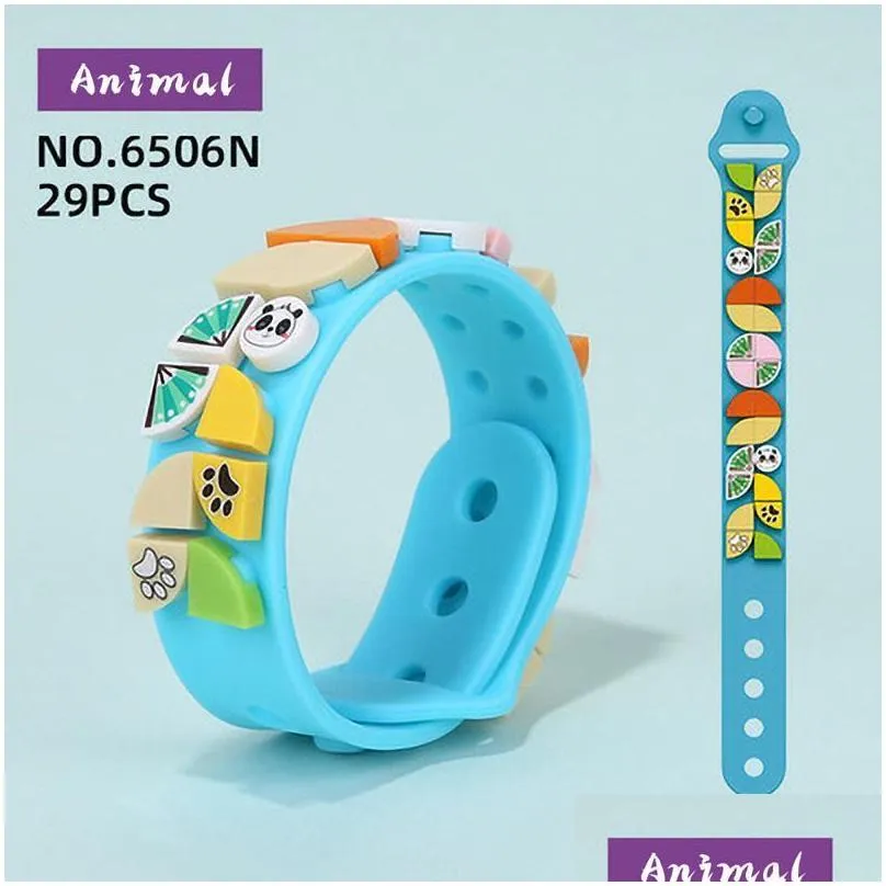 decompression toy bracelet uni silicone cartoon adjustable wristband girl boy gift