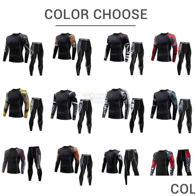 motorcycle jacket moto men tight long sleeve tshirt add pants compression sport running set motorbike quick dry base layer suit apparel