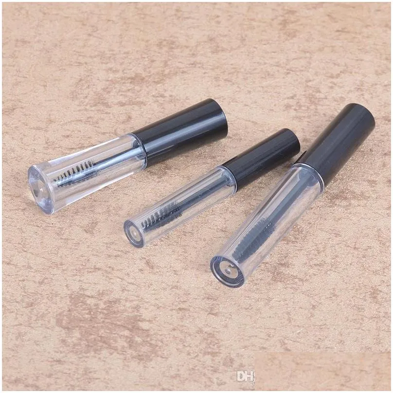 mini clear travel empty mascara tube transparent bottle vials cosmetic containers for eyelash cream liquid eyeliner