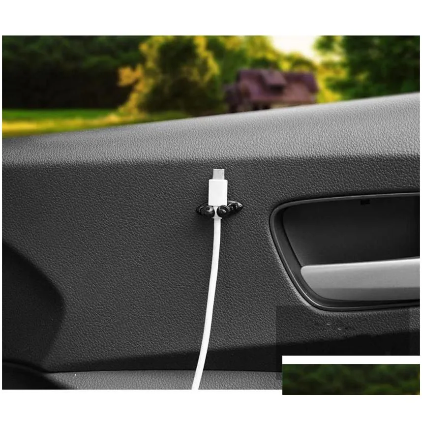 car accessories interior mini adhesive car products cline clasp clamp headphone/usb cable clip automobile