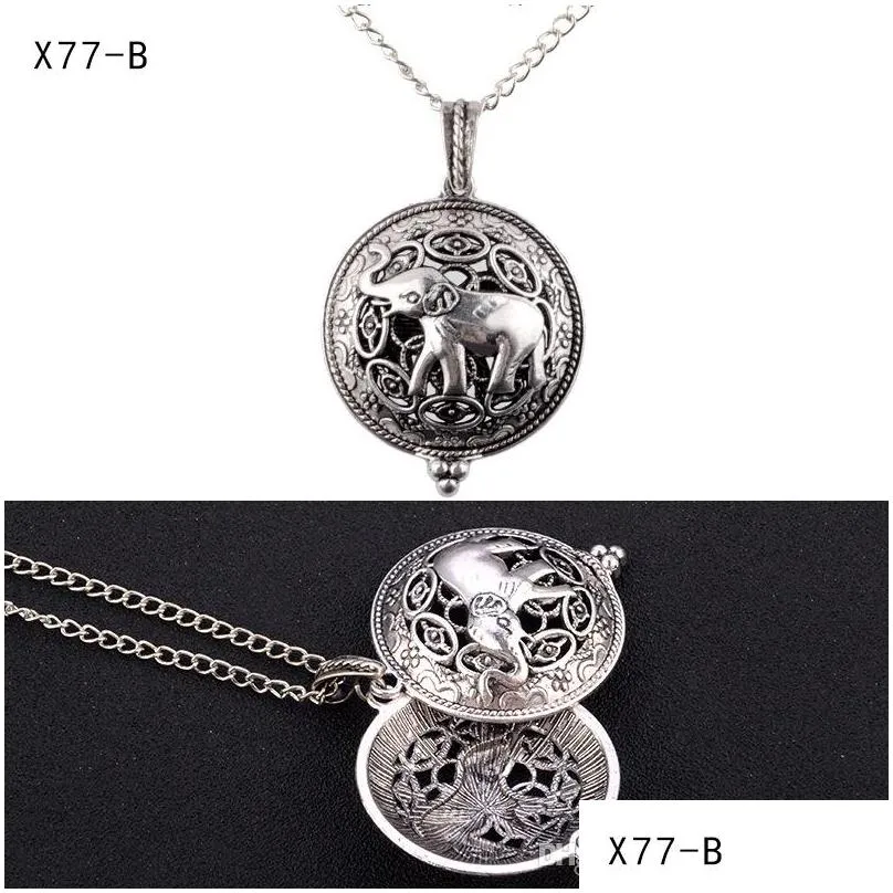 new vintage aroma diffuser necklace open antique lockets pendant perfume essential oil aromatherapy necklace without pad