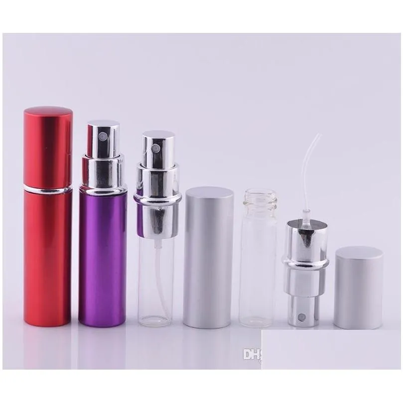 hot 5ml spray perfume aluminum bottles atomizer for promotion mini perfume atomizer with spray sealed
