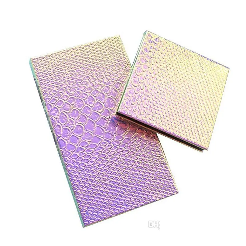 new hot makeup pallete eye shadow empty magnetic palette glitter fishscale patterns eyeshadow case cosmetic containers