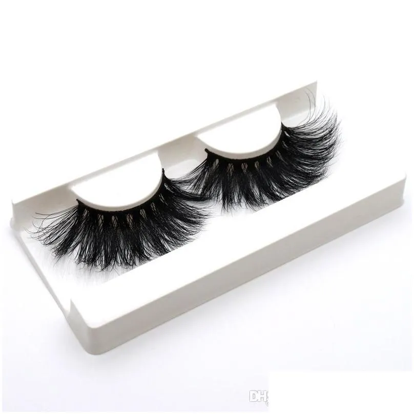 44 styles 5d mink hair 25mm false eyelashes thick long messy cross eye lashes extension eye makeup tools