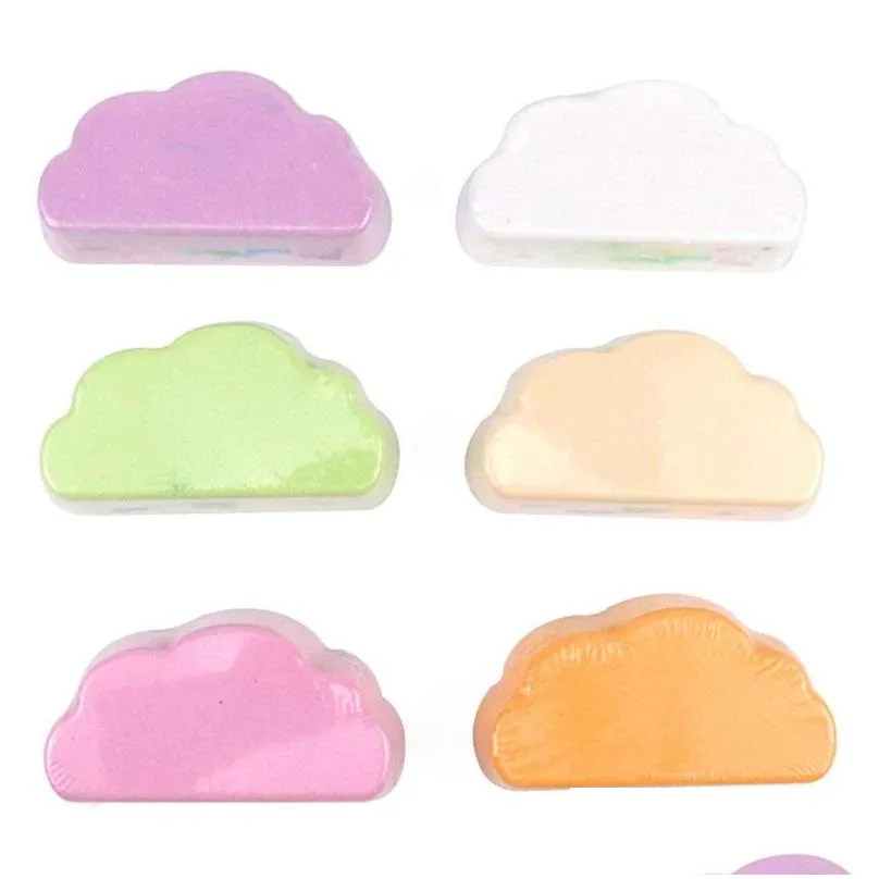 rainbow soap cloud bath salt moisturizing exfoliating multicolor for baby baths skin bombs body bubble cleaning