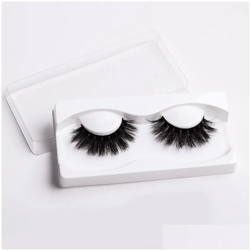 natural 3d faux mink hair false eyelashes long lashes extension thick wispy fluffy handmade eye makeup tools